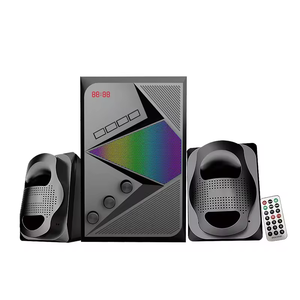 ลำโพงซับวูฟเฟอร์ 2.1CH ระดับมืออาชีพ ระบบเสียงไฮไฟ 30W RGB ลำโพงคอมพิวเตอร์ ลำโพงตั้งโต๊ะ พร้อมช่องต่อ USB FM และบลูทูธ - Product Image 3