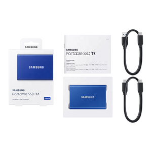 สำหรับ Samsung Portable SSD T7 USB 3.2 500GB 1T 2T USB3.2 Gen 2 ใช้งานร่วมกับ PC, Mac, อุปกรณ์ Android, เครื่องเล่นเกม ของแท้ - Product Image 1