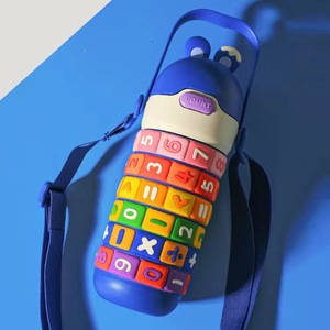 Linda Taza Térmica Infantil de Conejo 430ML, Termo Portátil de Acero Inoxidable 316 con Diseño de Dibujos Animados, con Cuerda y Pajita Creativa - Product Image 6