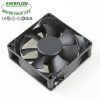 Ventilateur axial de refroidissement 80x25mm DC 12V/24V ODM/OEM, directement de l'usine, pour stockage d'énergie / onduleur photovoltaïque / PCS - Garantie 1 an