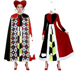 Nuevo Vestido <span class=keywords><strong>de</strong></span> <span class=keywords><strong>Reina</strong></span> <span class=keywords><strong>de</strong></span> Corazones, <span class=keywords><strong>Disfraz</strong></span> Divertido <span class=keywords><strong>de</strong></span> <span class=keywords><strong>Reina</strong></span> del Póker para Fiesta, Actuación o Halloween - Product Image 1