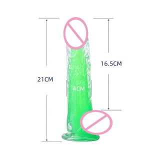 Силиконовый большой мягкий фаллоимитатор для анального секса, огромный кристаллический дилдо-вибратор, секс-товары для женщин - Product Image 5