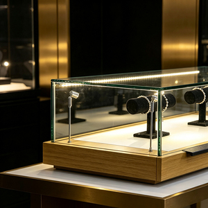 Design di Lusso per Gioiellerie del Medio Oriente, Vetrine Personalizzate in Vetro con Illuminazione LED, Design d'Interni per <span class=keywords><strong>Negozi</strong></span> di Gioielli - Product Image 3