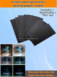 Lente de <span class=keywords><strong>cristal</strong></span> de seguridad de lente de soldadura negra Din 11/12 de alta calidad para suministros de soldadura y soldadura - Product Image 4