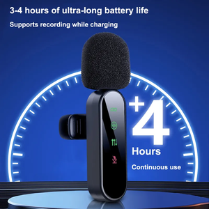 Popular Mini inalámbrico Lavalier Mic Lighter Micro Teléfono para IPhone <span class=keywords><strong>Android</strong></span> Video entrevista Vlog 360 ° Surround Sound Pickup - Product Image 6