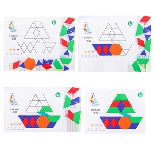 Chất Lượng Tốt Hình Học Trò Chơi Câu Đố Mô Hình Khối Bằng Gỗ Đầy Màu Sắc Tangram Hình Dạng Câu Đố - Product Image 6
