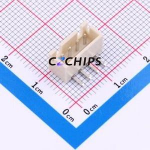 WAFER-XH2.54-4PWZ-Y62 Wire-to-Board Pin Header Bent Lead Through Hole,P=2.5mm Connector 1x4P 2.5mm Right Angle Insert XH - Product Image 1