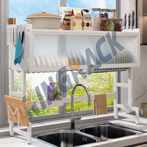 מדפי תיל נירוסטה מאושרים על ידי NSF, 24*11*<span class=keywords><strong>30</strong></span> אינץ', מסנן סירים מסחרי דו-קומתי, מסגרת מחוזקת עומדת - Product Image 4