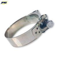 Collier de serrage professionnel premium en acier inoxydable 304, réglable de 74 à 79 mm/pouces, universel pour échappement, intercooler et tuyauterie automobile
