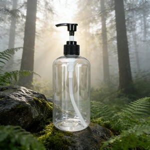 High Quality Shower Gel Plastic Lotion <b>Pump</b> <b>Bottle</b> Silk Screen logo 250ml 300ml 500ml Cosmetics Facial Cleanser <b>Pump</b> <b>Bottle</b> - Product Image 3