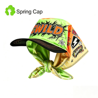 Casquette de baseball style rappeur personnalisée avec bandana, impression par sublimation, motif graphique, protection solaire, foulard
