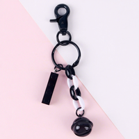 Porte-clés créatif personnalisé en forme de blocs de construction, mignon et original, pour couple, ornement de sac, style anime, chaîne de porte-clés de voiture