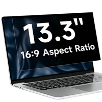Werkslieferung 2-Wege Sichtschutzfilter für 13,3 Zoll Laptop Abnehmbar Anti-Spionage Anti-Blickschutz Blendschutz Maßanfertigung Möglich