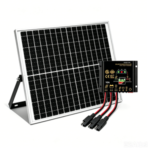 <span class=keywords><strong>Kit</strong></span> de panneaux solaires 50W, chargeur de batterie <span class=keywords><strong>12V</strong></span> prêt à l'emploi, système hors réseau étanche avec contrôleur et câbles pour <span class=keywords><strong>camping</strong></span>-<span class=keywords><strong>car</strong></span>, bateau, abri - Product Image 1