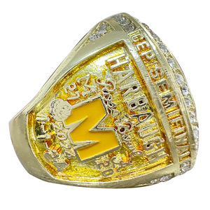 Ncaa 2024 Vô Địch Nhẫn M Đại Học <span class=keywords><strong>Michigan</strong></span> Thân Thiện Với Môi Hợp Kim Người Đàn Ông Của Cổ Điển Đồ Trang Sức Thời Trang Nhẫn Thời Trang Trực Tiếp Bán Buôn - Product Image 3