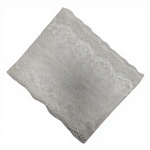 ERKOUMI Ruban de <span class=keywords><strong>dentelle</strong></span> extensible blanc de qualité supérieure 19CM en nylon et élasthanne pour le bricolage de soutiens-gorge, culottes, textiles de maison et artisanat - Product Image 5