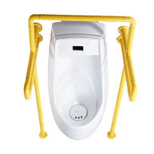<b>Grab</b> <b>Bars</b> For Bathroom Urinals Wall Mounted Anti Slip Minimalist Design Accessible Public Restrooms Elderly Use - Product Image 5