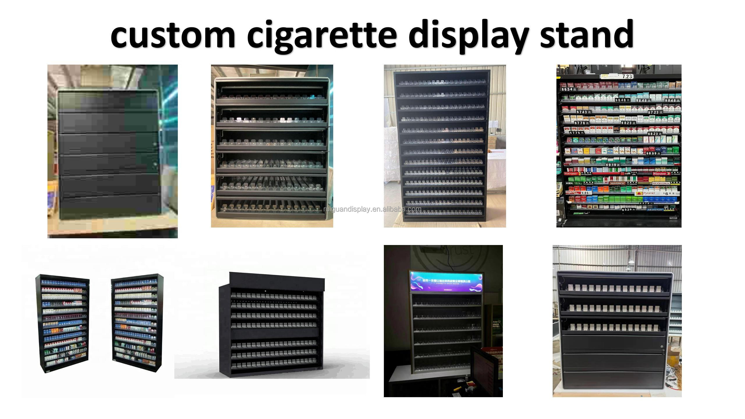 Factory Custom Shelves Cigarette Shop Display Rack Shop Design Display