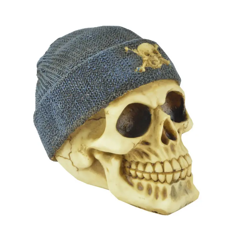 Шапка, украшения в виде черепа, персонализированное украшение для дома, креативный подарок на Хэллоуин, вязаная шапка в виде черепа