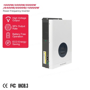 Système solaire hybride hors réseau à onduleur sinusoïdal pur MPPT, haute efficacité, 1.6KW 3KW 5KW 6.4KW 8KW 10KW, tout-en-un pour intérieur - Product Image 1