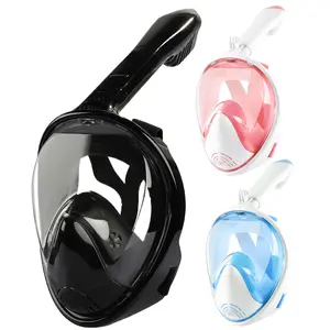 Máscara de mergulho profissional com máscara de snorkel facial completa para equipamento de mergulho subaquático