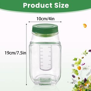 Recipiente para Ensaladas de Plástico con Apertura Lateral y Logotipo Personalizado, Ecológico y Reutilizable para Comidas Frescas para Llevar - Product Image 2