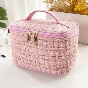 Bolsa de Maquillaje de Joyería con Diseño de Alambre Dorado Tejido, Bolsa de Viaje Portátil Avanzada, Bolsa de Almacenamiento de Gran Capacidad - Product Image 4