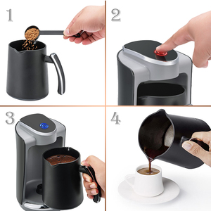 <span class=keywords><strong>Machine</strong></span> à <span class=keywords><strong>café</strong></span> et à thé personnalisée Leazo à deux tasses, <span class=keywords><strong>machine</strong></span> à <span class=keywords><strong>café</strong></span> turque de 250ml à service unique - Product Image 6