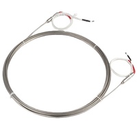 Sonde de température à thermocouple fileté en acier inoxydable, types K, E, J, avec montage fileté