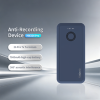 Dispositif anti-enregistrement dissimulé sous une coque de batterie externe avec brouilleur vocal silencieux et commande à distance, compatible CE FCC RoHS