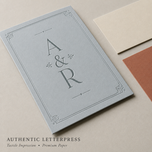 Set di Inviti Matrimoniali Personalizzati in Stile Moderno con Stampa Tipografica, Monogramma Elegante e Dettagli Coordinati con Biglietti di Benvenuto - Product Image 3