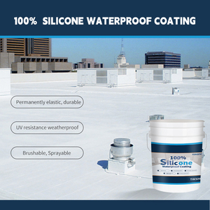 Revêtement de toit en silicone liquide blanc écologique imperméable à l'eau et à l'eau pour toits en métal avec <span class=keywords><strong>peinture</strong></span> de refroidissement réfléchissante - Product Image 6