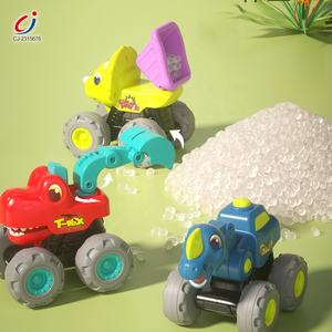 Chengji enfants en plastique <span class=keywords><strong>dessin</strong></span> <span class=keywords><strong>animé</strong></span> <span class=keywords><strong>Dino</strong></span> ingénierie véhicule Friction camion dinosaure retirer voiture ensemble - Product Image 4