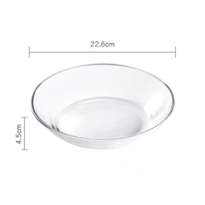 SOLHUI Klare Glaswaren kleine runde Form gehärtetes Glas Abendessen Serviert eller täglich verwendet Küchen geschirr zu Hause - Product Image 4