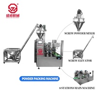 Doy Sac Remplissage Scellage Emballage Farine De Maïs Poivre Épices BBQ Poudre D'assaisonnement Stand up Premade Pouch Machine D'emballage