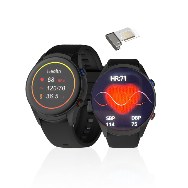 Hot Selling SOS Alarm Smart Watch with GPS 2-Way Calling Panic Button Fall Alert IP67 Waterproof Health Care Device for Elderly