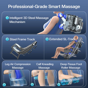 <span class=keywords><strong>Chaise</strong></span> de massage électrique de luxe haut de gamme chinoise 3D à gravité zéro, étirement complet du corps - Product Image 3
