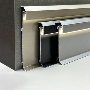 Plinthe décorative en métal avec éclairage LED au design moderne, en alliage d'aluminium <span class=keywords><strong>de</strong></span> haute qualité pour appartements - Product Image 3