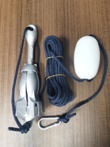 <span class=keywords><strong>Ancre</strong></span> pliable de type A galvanisée à chaud <span class=keywords><strong>pour</strong></span> <span class=keywords><strong>kayak</strong></span>, bateau de pêche gonflable, amarrage - Product Image 2
