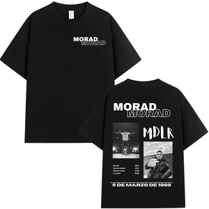 Camiseta del álbum Singer <span class=keywords><strong>Rap</strong></span> <span class=keywords><strong>Morad</strong></span> MDLR Tour para hombres y mujeres, camiseta de algodón puro transpirable de alta calidad a la moda estilo Hip Hop Street - Product Image 1