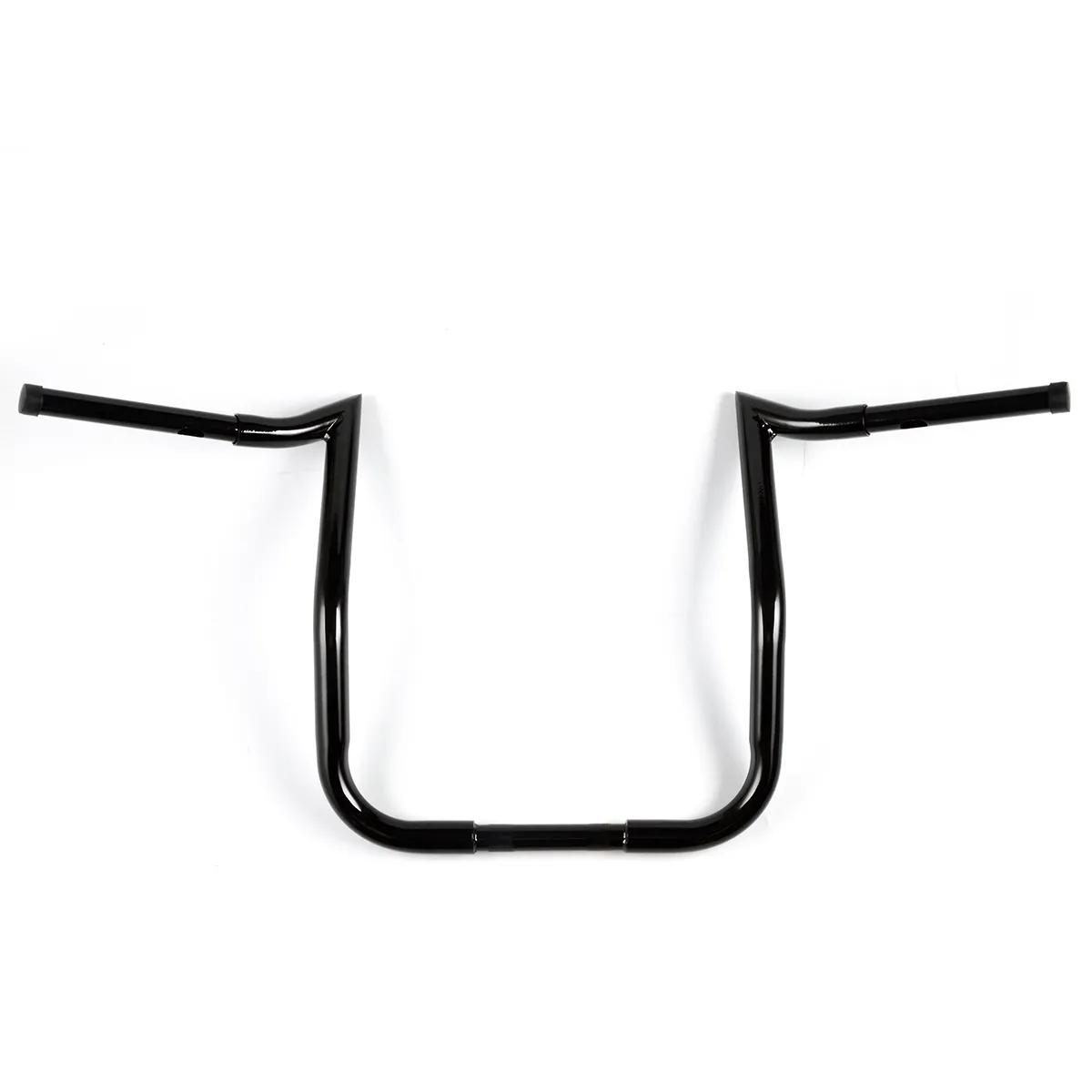 Guidon noir 1-1/4 "pour Harley 14" Rise Monkey Bagger Bar Electra Glide FLHTC Batwing Carénage 37 "Ape Hanger Bar