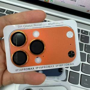 Protector de Lente de Cámara Metálico, Convierte para iPhone 16, 15, <span class=keywords><strong>14</strong></span> Pro a 17 Pro Max, Conversor de Cámara Completo - Product Image 2