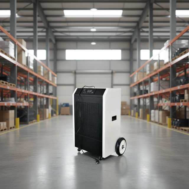 Industrial Portable Dehumidifier Water Damage Restoration Dehumidifier Hand Push Wheel Dehumidifier