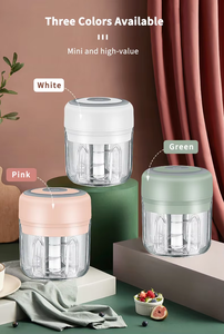 Oferta Especial <span class=keywords><strong>Picadora</strong></span> de Ajo Eléctrica Inalámbrica Mini con Carga USB Trituradora Prensa Licuadora Molinillo - Product Image 6