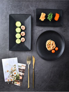 Bộ Đồ Dùng Nhà Bếp Màu Đen Thiết Kế Theo Yêu Cầu Matt Co Rút Màu Đen Dot Glaze Bộ Đồ Ăn Màu Đen - Product Image 2