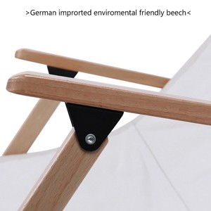 Customized Beach <strong>Chair</strong> Beech Canvas Easy Foldable Outdoor Camping <strong>Folding</strong> <strong>Wood</strong> <strong>Chair</strong> - Product Image 6