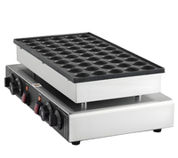 Gaufrier commercial 50 pièces Machine à crêpes et crêpes 1700W Machine à gaufres antiadhésive Mini crêpière électrique