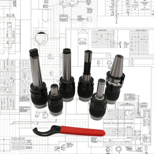 Đầu cặp khoan tích hợp BT40 APU16 bán buôn, giá đỡ BT30 BT40 BT50, đầu cặp khoan không cần chìa CNC <span class=keywords><strong>13mm</strong></span> 16mm - Product Image 5