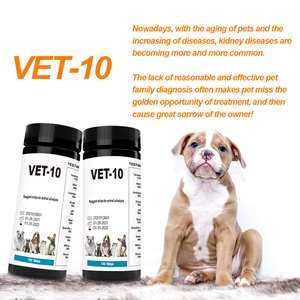 Tiras de prueba de orina para perros, gatos y mascotas, 1 Paso, pH, infección, Diabetes, veterinario, 10 tiras de prueba de orina - Product Image 6
