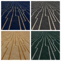 Moquette tissée à la machine mur à mur en mélange de laine pour couloir d'hôtel, en nylon, 12 mm, pour projets